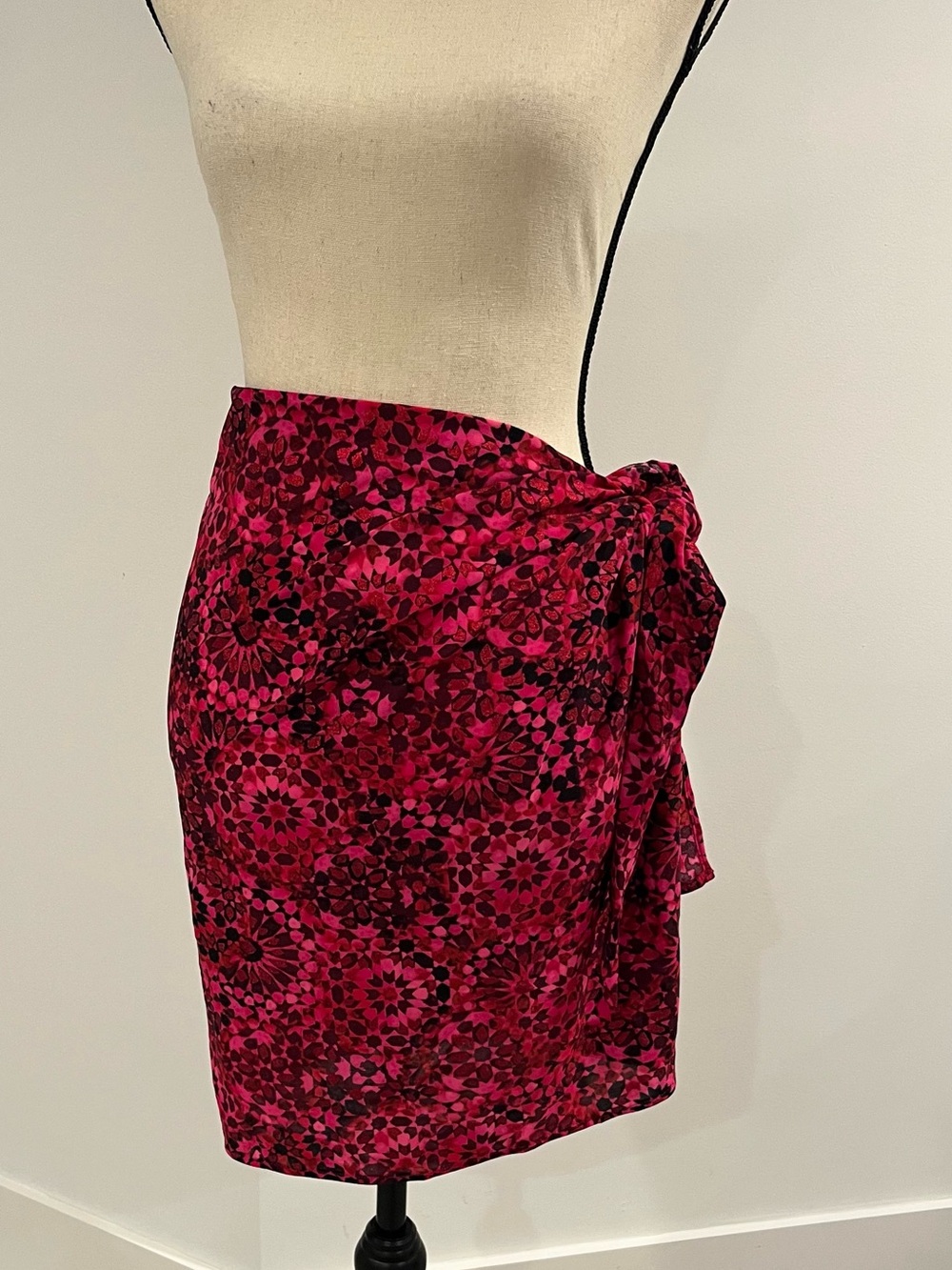 Miraclesuit Red, Pink and Black Wrap Swim Coverup